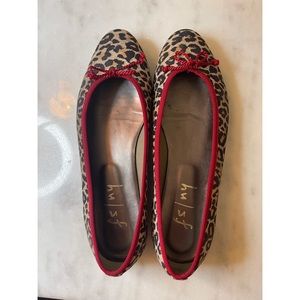 French Sole New York Leopard Print Ballet Flat